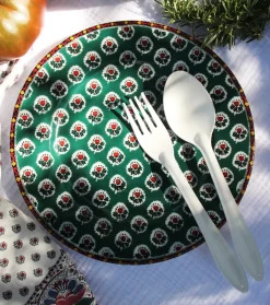 Souleiado Vaisselle | Nos Tables Automnales | Assiette à dessert FLEUR D'ARLES