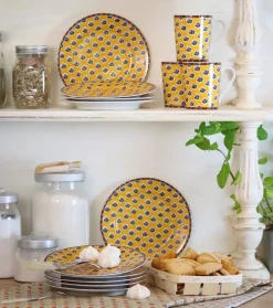 Souleiado Vaisselle | Nos Tables Automnales | Assiette à dessert FLEUR D'ARLES