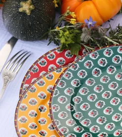 Souleiado Vaisselle | Nos Tables Automnales | Assiette à dessert FLEUR D'ARLES