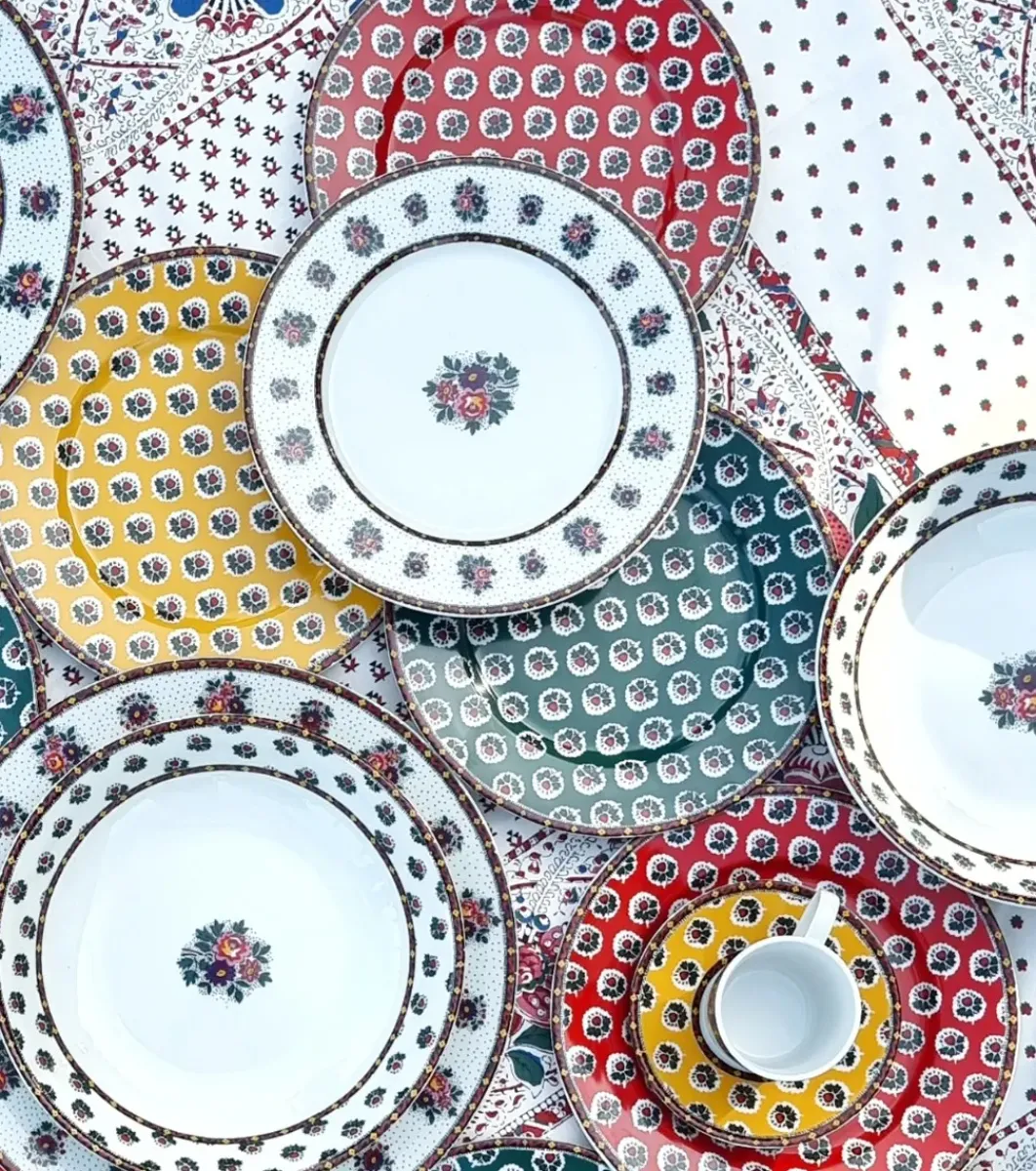 Souleiado Vaisselle | Nos Tables Automnales | Assiette à dessert POMPADOUR