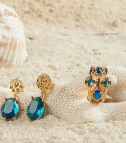 Femme Souleiado Bijoux | Bague Azur Bleu