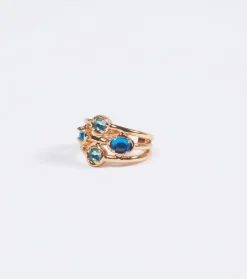 Femme Souleiado Bijoux | Bague Azur Bleu