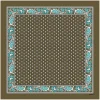 Femme Souleiado Carré Coton | Toute La Collection | Bandana coton MOUCHE kaki turquoise 60 x 60 cm