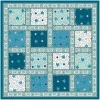 Femme Souleiado Carré Coton | Toute La Collection | Bandana coton PATCH FEUILLAGE 60 x 60 cm