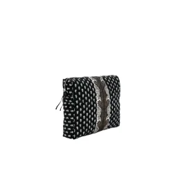 Souleiado Ligne De Voyage | Black & white BOUZOU "La mouche" toilet bag