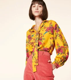 Femme Souleiado Chemises & Blouses | Blouse AÏDA Jardins de Saint Rémy ocre rose
