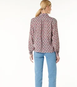 Femme Souleiado Chemises & Blouses | Blouse AIDA Bouquet Bucolique écru framboise