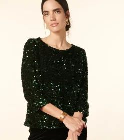 Femme Souleiado Chemises & Blouses | Blouse ERIS Sequins foncé