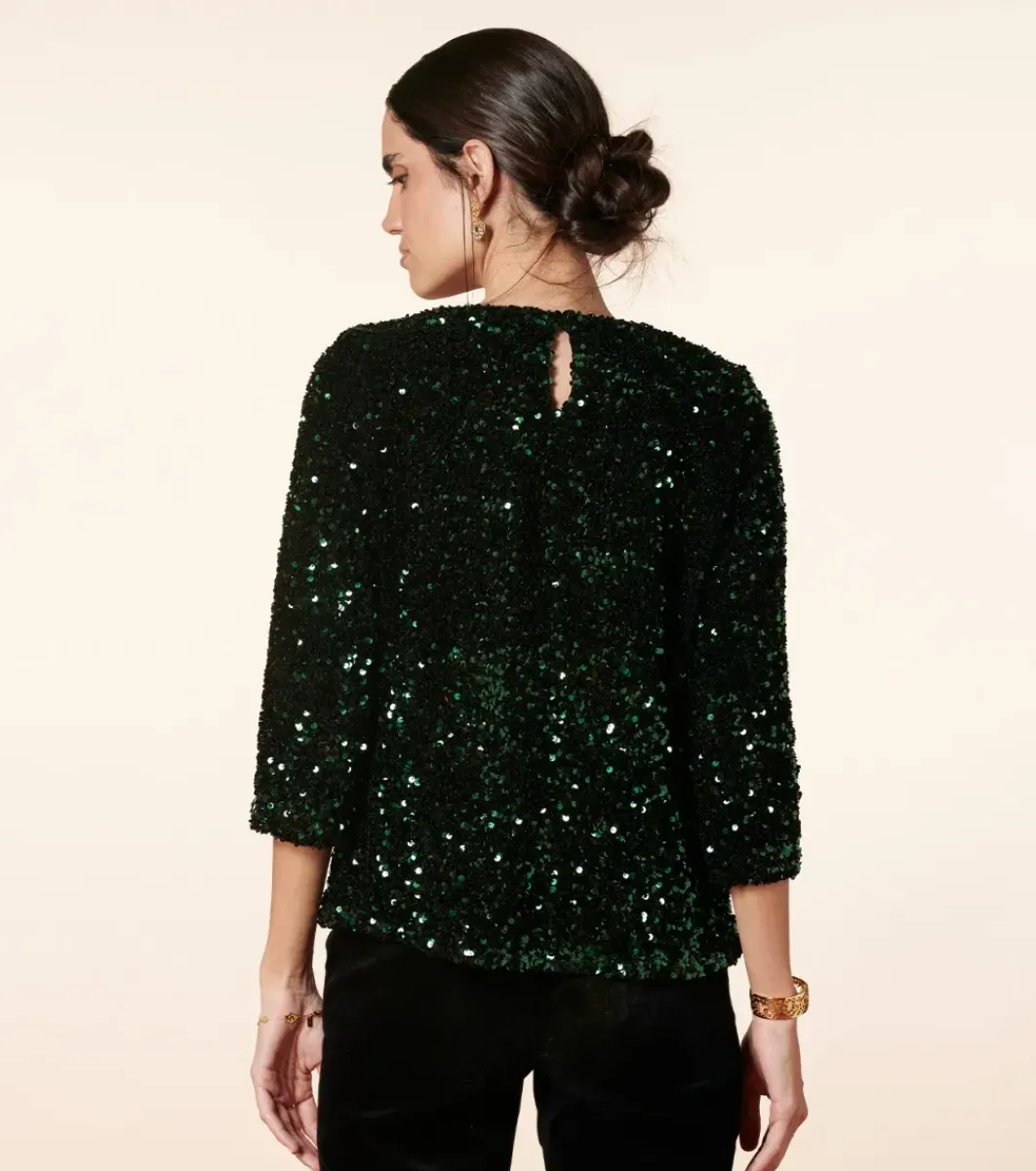 Femme Souleiado Chemises & Blouses | Blouse ERIS Sequins foncé