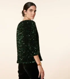 Femme Souleiado Chemises & Blouses | Blouse ERIS Sequins foncé