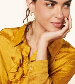 Femme Souleiado Chemises & Blouses | Blouse JOSEFINA Jacquard Trèfle bronze