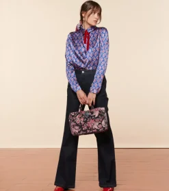 Femme Souleiado Chemises & Blouses | Blouse LINETTE Pondichéry bleu rose