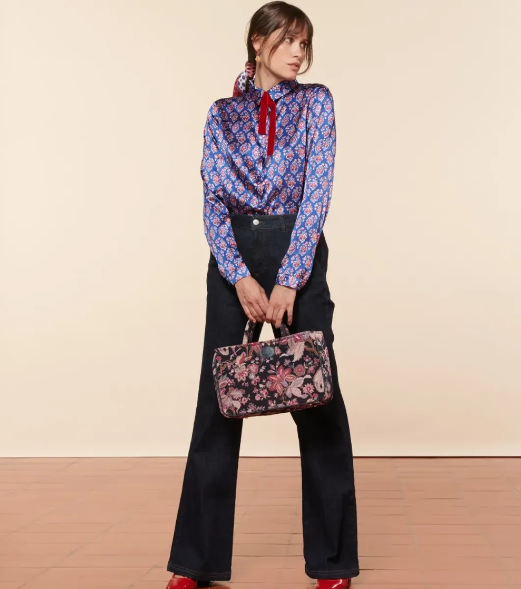 Femme Souleiado Chemises & Blouses | Blouse LINETTE Pondichéry bleu rose