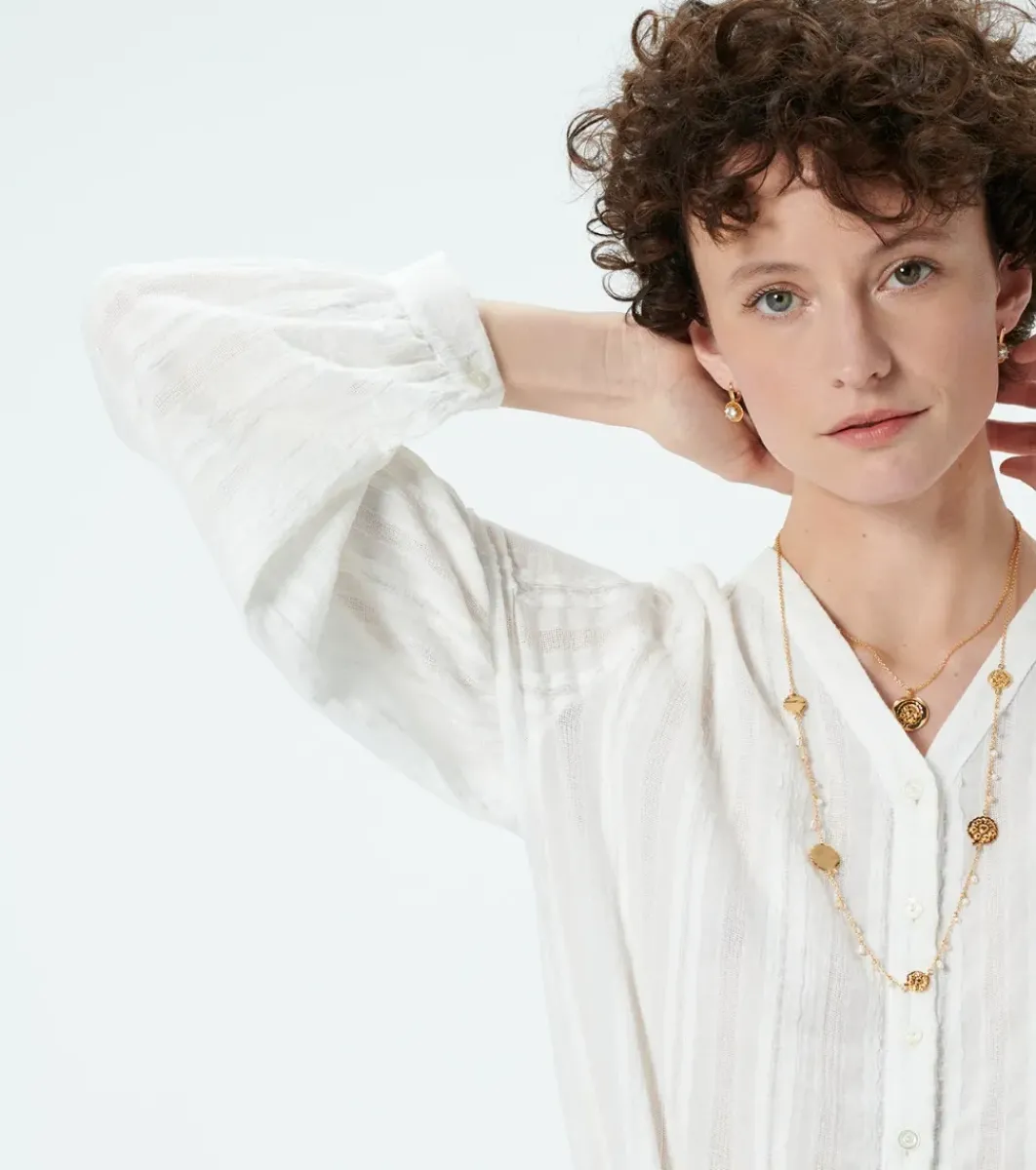 Femme Souleiado Chemises & Blouses | Blouse MADOLINE Broderie uni