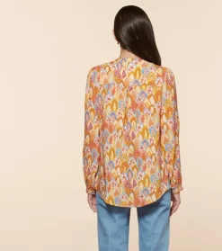 Femme Souleiado Chemises & Blouses | Blouse VIVI Plume Jaune aqua