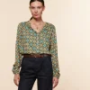 Femme Souleiado Chemises & Blouses | Blouse VIVI Précieux émeraude orange