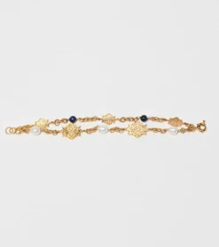 Femme Souleiado Bijoux | Bracelet 2 rangs Merveilles bleu nuit