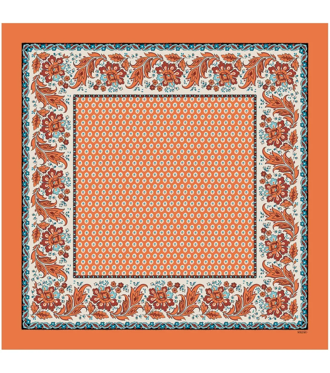 Femme Souleiado Carré Coton | Toute La Collection | Carré de coton LE MAUSSANAIS 90 x 90 cm