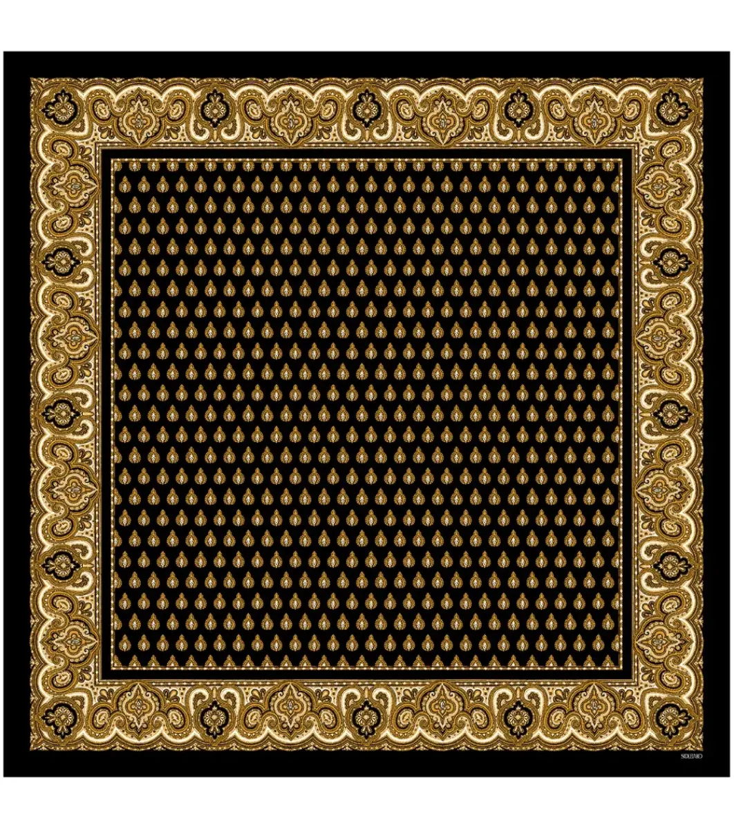 Femme Souleiado Carré Coton | Toute La Collection | Carré de coton LE VOL DU SCARABEE 90 x 90 cm