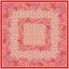 Femme Souleiado Carré Coton | Toute La Collection | Carré de coton PARADISO rose rouge 90 x 90 cm