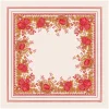 Femme Souleiado Carré Soie | Toute La Collection | Carré de soie ARLATEN écru corail 90 x 90 cm