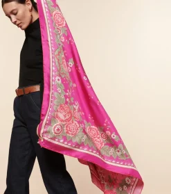 Femme Souleiado Carré Soie | Toute La Collection | Carré de soie double face ARLATEN 120 x 120 cm
