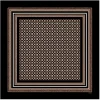 Femme Souleiado Carré Soie | Toute La Collection | Carré de soie MAILLANE noir & camel 90 x 90 cm