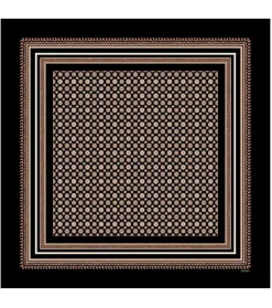 Femme Souleiado Carré Soie | Toute La Collection | Carré de soie MAILLANE noir & camel 90 x 90 cm