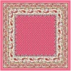 Femme Souleiado Carré Soie | Toute La Collection | Carré de soie PAISLEY VEGETAL rose écru 90 x 90 cm