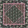 Femme Souleiado Carré Soie | Toute La Collection | Carré de soie PATCH HERON noir multico 90 x 90 cm