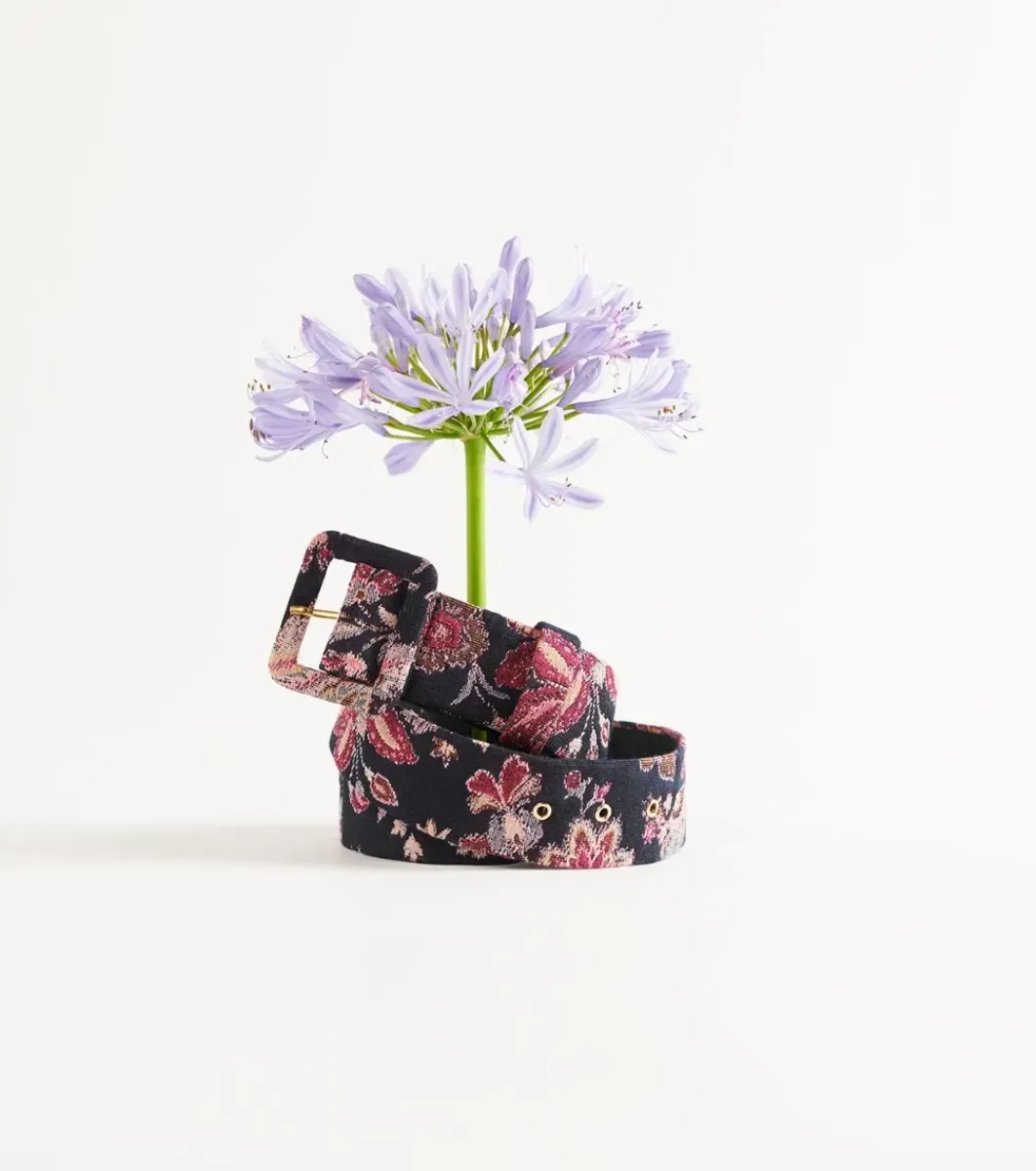 Femme Souleiado Ceintures | Ceinture Femme BEATRIZ Héron marine fuchsia