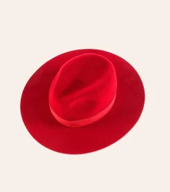 Femme Souleiado Accessoires Mode | Chapeau cloche feutre rouge garance