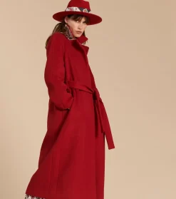Femme Souleiado Accessoires Mode | Chapeau cloche feutre rouge garance