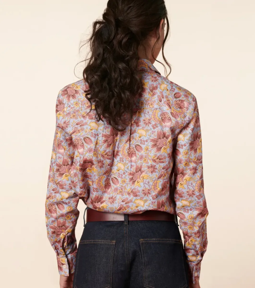 Femme Souleiado Chemises & Blouses | Chemise DIEGA Alice bleu rose