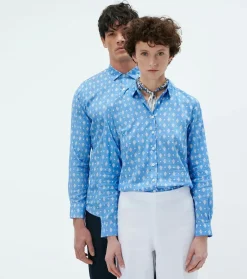 Femme Souleiado Chemises & Blouses | Chemise ELINA Biot Merveille azur