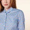 Femme Souleiado Chemises & Blouses | Chemise ELINA Fleur des Champs rouge bleu