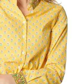 Femme Souleiado Chemises & Blouses | Chemise ELINA Fleur des Champs soleil corail