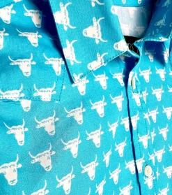 Enfant Souleiado Garçon | Fille | Chemise Enfant TEXANE Mini Taureau bleu klein blanc