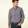 Homme Souleiado Chemises | Chemise MILO Maillane marine rouge