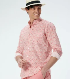 Homme Souleiado Chemises | Chemise MILO Petit Rêve d'Orient rouge ciel