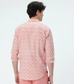 Homme Souleiado Chemises | Chemise MILO Petit Rêve d'Orient rouge ciel