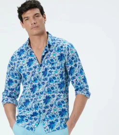 Homme Souleiado Chemises | Chemise REGULAR Alice bleu klein