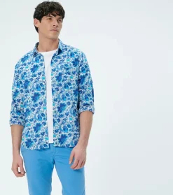 Homme Souleiado Chemises | Chemise REGULAR Alice bleu klein