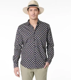 Homme Souleiado Chemises | Chemise REGULAR Fleurs des Champs noir puce