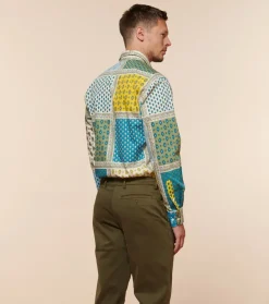 Homme Souleiado Chemises | Chemise REGULAR FREDERI Italienne bleu kaki