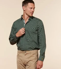 Homme Souleiado Chemises | Chemise REGULAR FREDERI Mouche cyprès