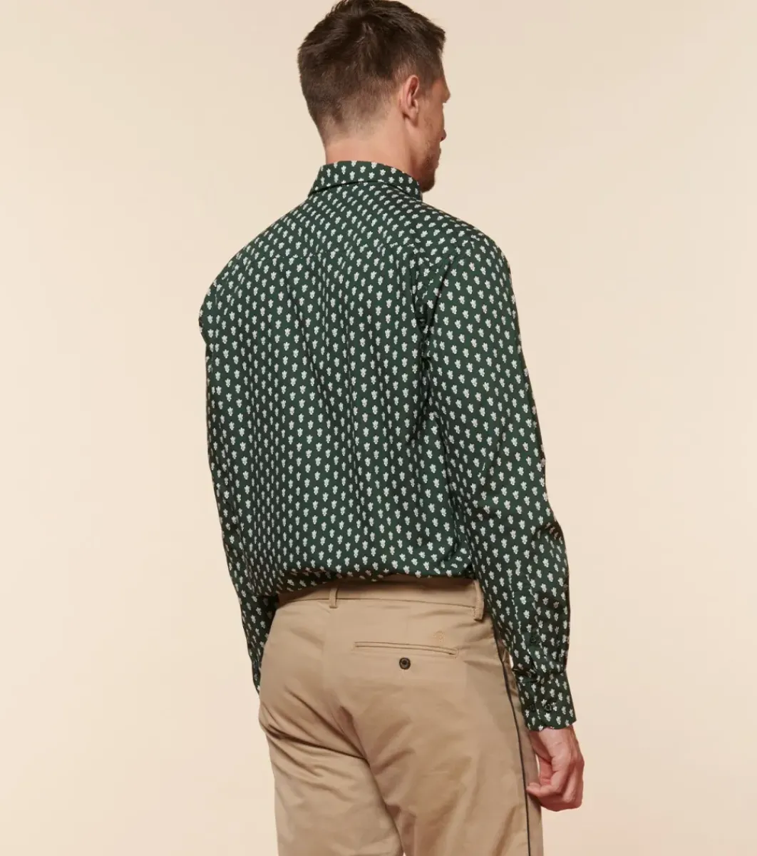 Homme Souleiado Chemises | Chemise REGULAR FREDERI Mouche cyprès