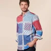 Homme Souleiado Chemises | Chemise REGULAR L'Italienne bleu rouge