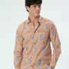 Homme Souleiado Chemises | Chemise REGULAR Max abricot turquoise