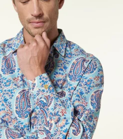 Homme Souleiado Chemises | Chemise REGULAR Max ciel orange